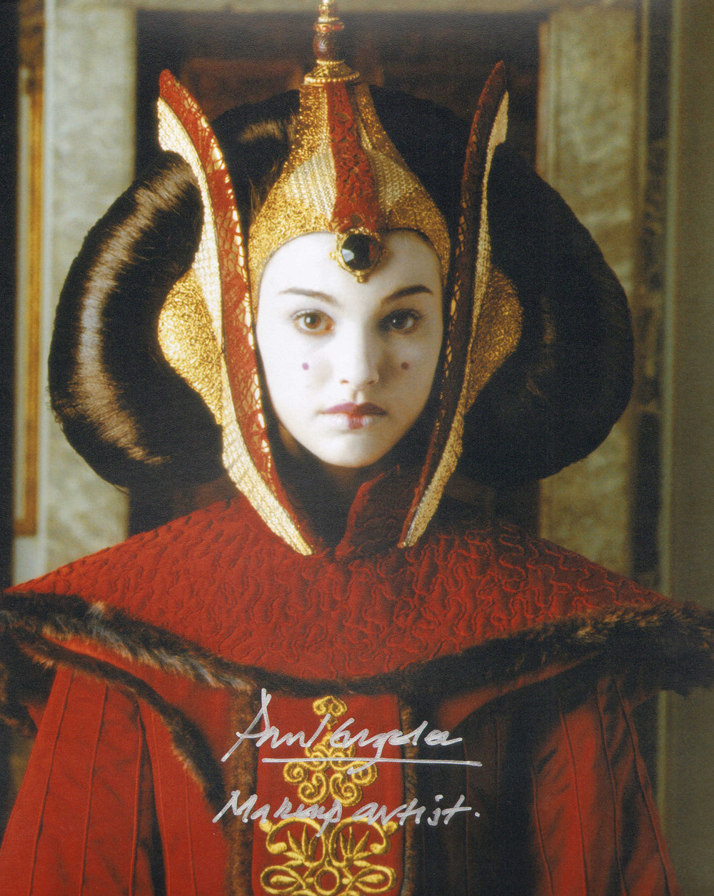 Paul Engelen Chief Make-up Artist for Queen Padme Amidala in Star Wars Episode I: The Phantom Menace Signed 8x10 Photo