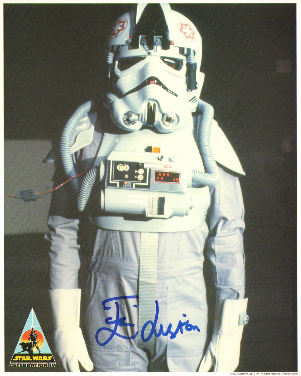 Ian Liston as AT-AT Drivers in Star Wars: The Empire Strikes Back (Official Pix Celebration IV) Signed 8x10 Photo