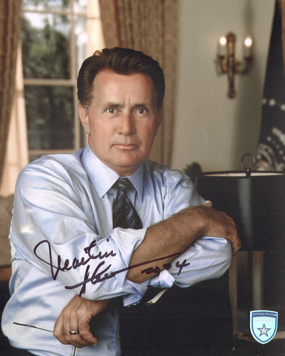 Martin Sheen as President Bartlet in The West Wing (Official Pix) Signed 8x10 Photo