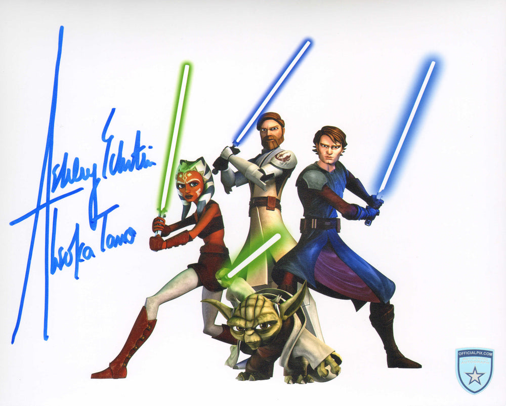 Ashley Eckstein as Ahsoka Tano in Star Wars: The Clone Wars (Official Pix) Signed 8x10 Photo with Character Name