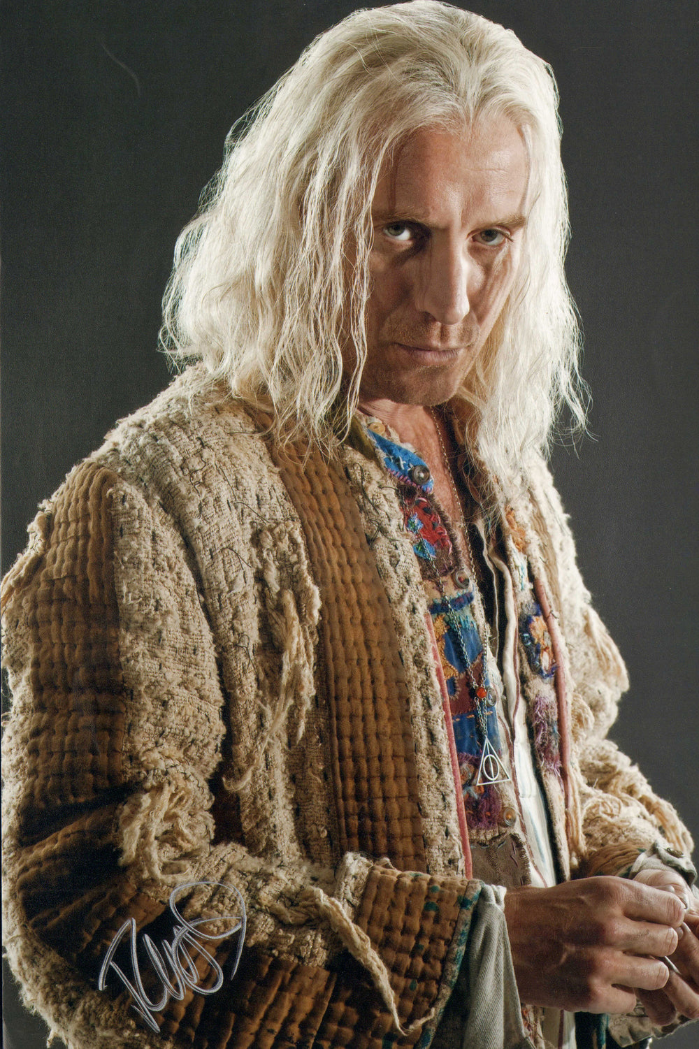 Rhys Ifans as Xenophilius in Harry Potter & the Deathly Hallows Part 1 Signed 7x11 Photo