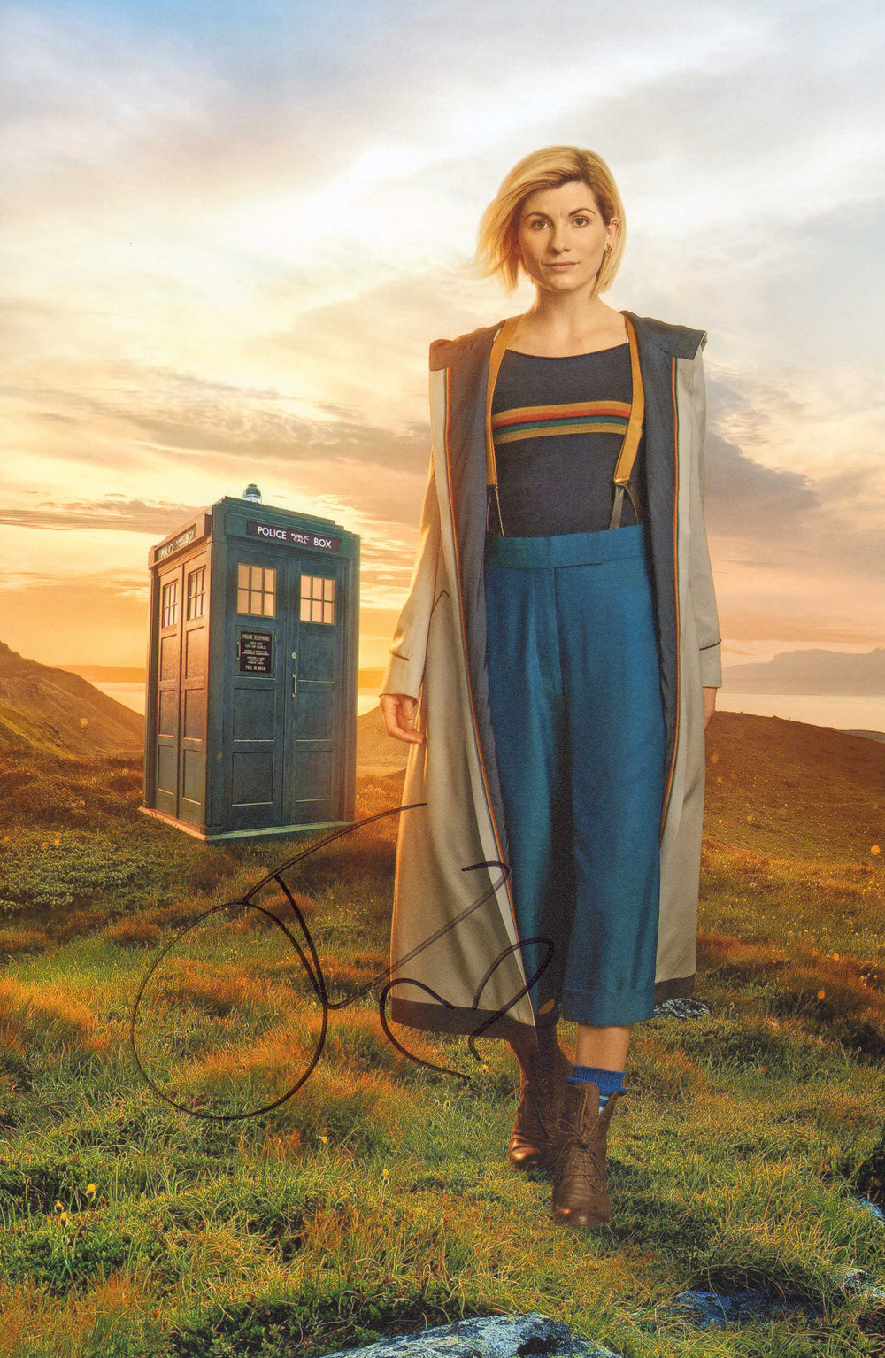Jodie Whittaker as Thirteenth Doctor in Doctor Who Signed 8x12 Photo