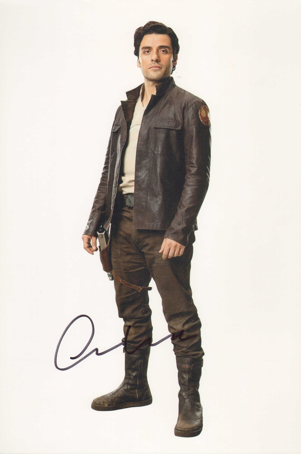 Oscar Isaac as Poe Dameron in Star Wars: The Last Jedi Signed 8x12 Photo