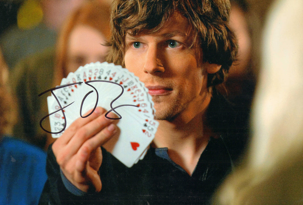 Jesse Eisenberg as J. Daniel Atlas in Now You See Me Signed 8x12 Photo