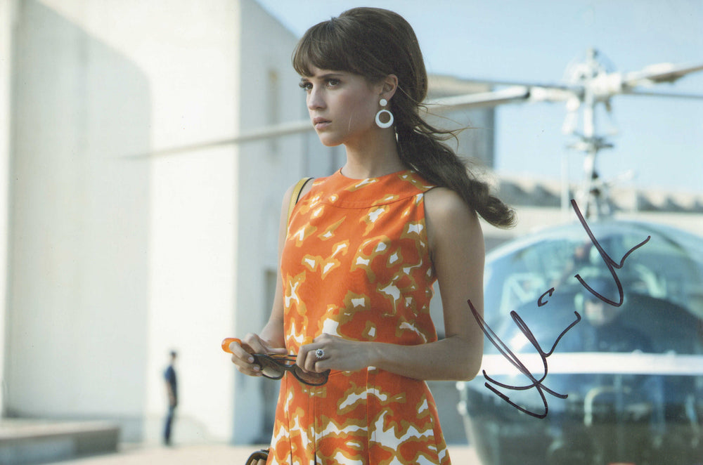 Alicia Vikander as Gaby in The Man from U.N.C.L.E. Signed 8x12 Photo