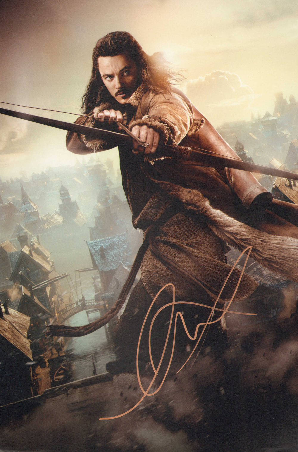 Luke Evans as Bard in The Hobbit Signed 8x12 Photo