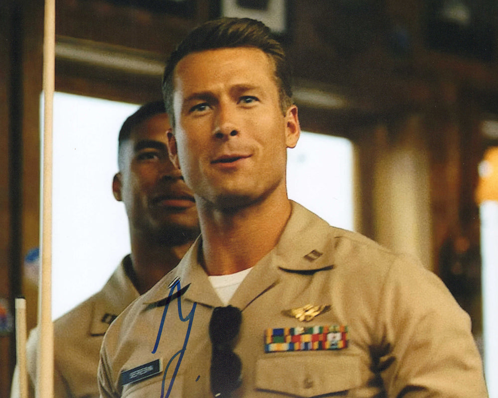 Glen Powell as Lt. Jake 'Hangman' Seresin in Top Gun: Maverick Signed 8x10 Photo