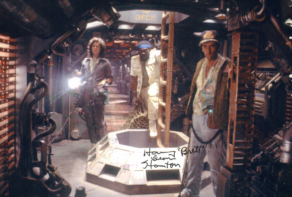 Harry Dean Stanton as Brett in Alien Signed 7x10 Photo with Character Name