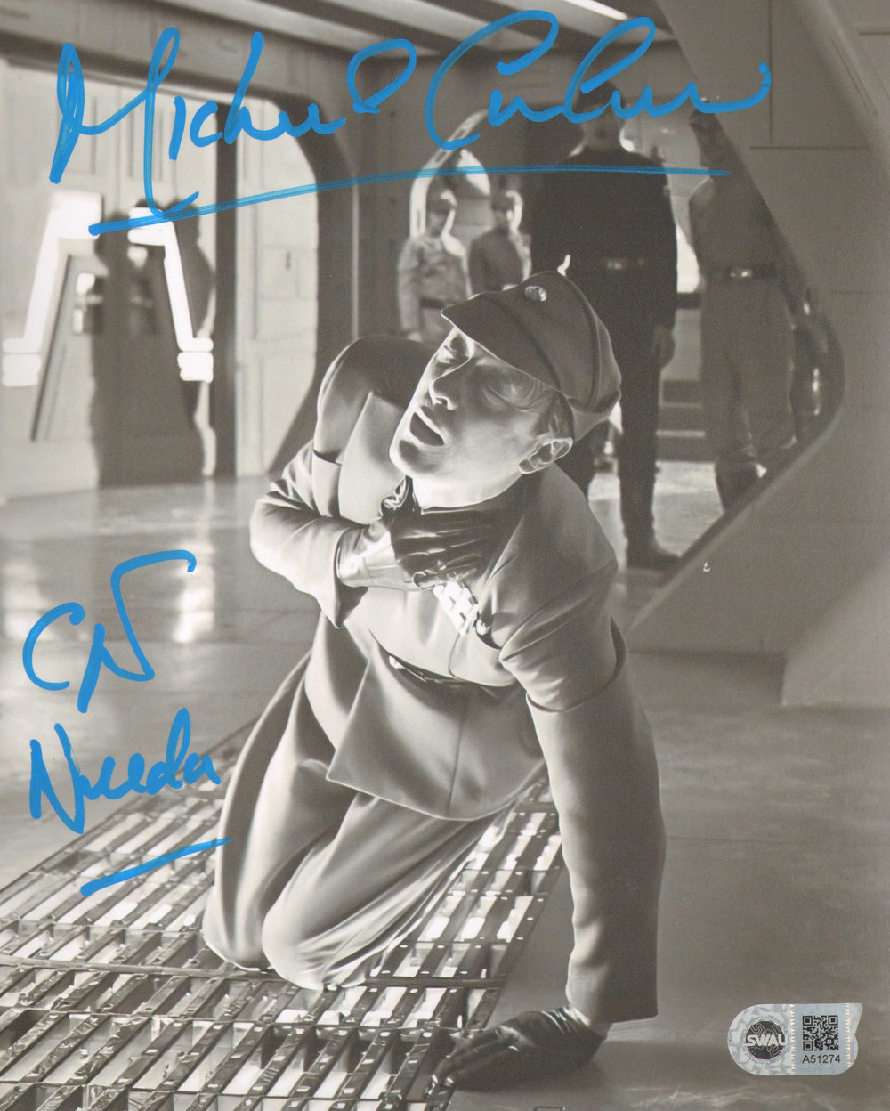Michael Culver as Captain Needa in Star Wars: The Empire Strikes Back (SWAU) Signed 8x10 Photo with Character Name