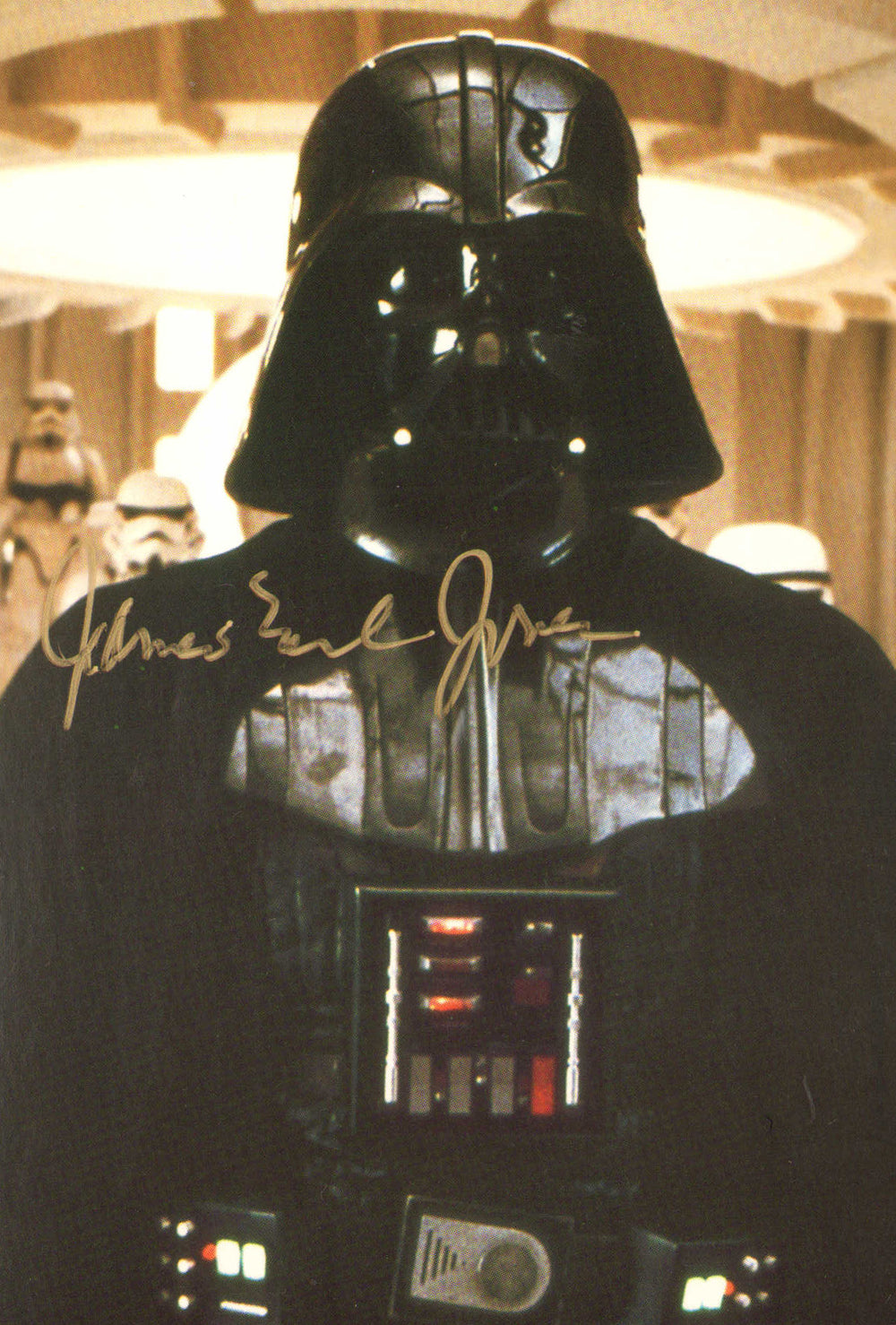 James Earl Jones as Darth Vader in Star Wars Signed 4x6 Post Card