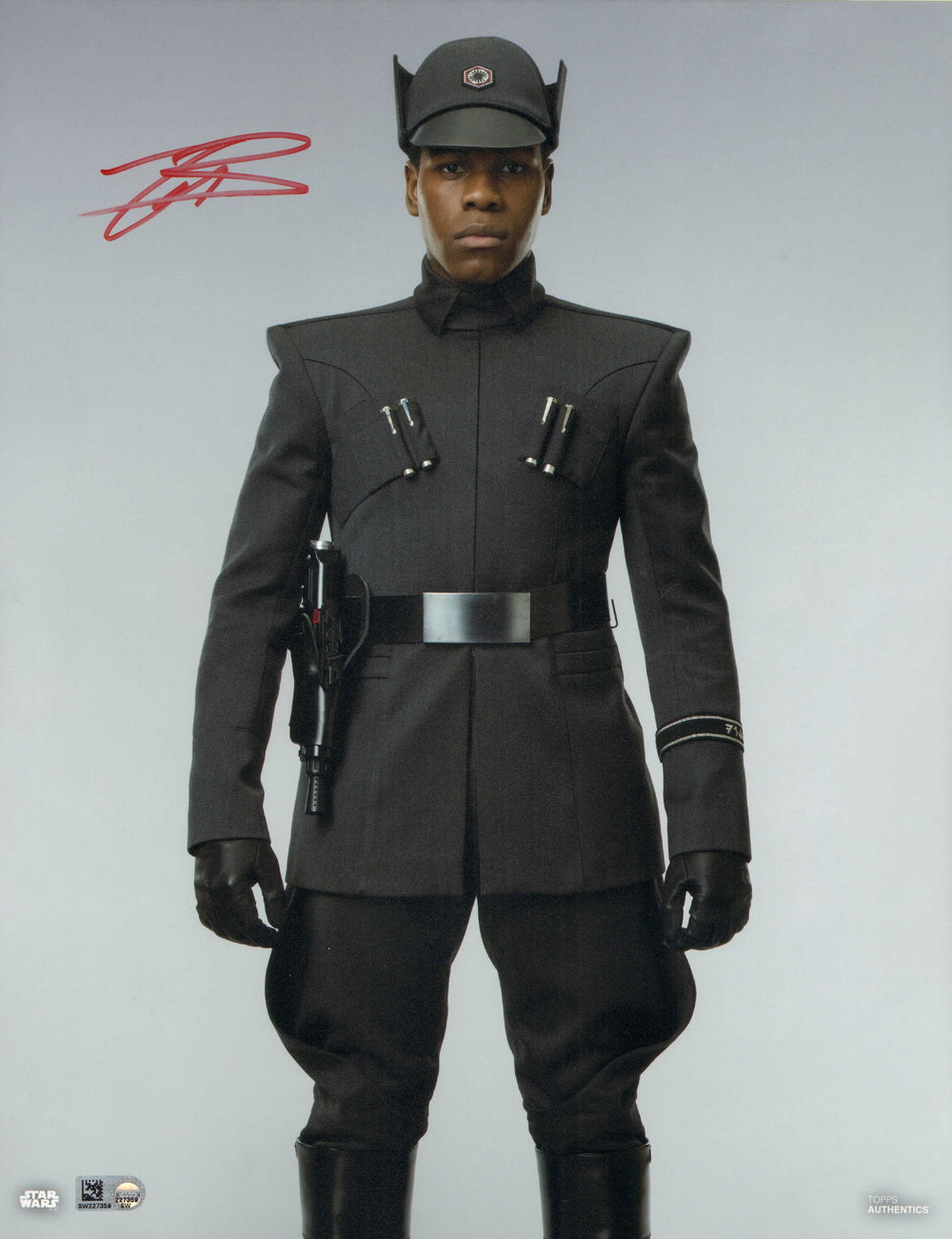 John Boyega as Finn in Star Wars: The Last Jedi (Topps Star Wars Authentics) Signed 11x14 Photo