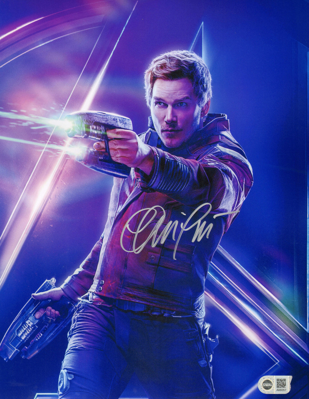 Chris Pratt as Star-Lord in Guardians of the Galaxy (SWAU) Signed 11x14 Photo