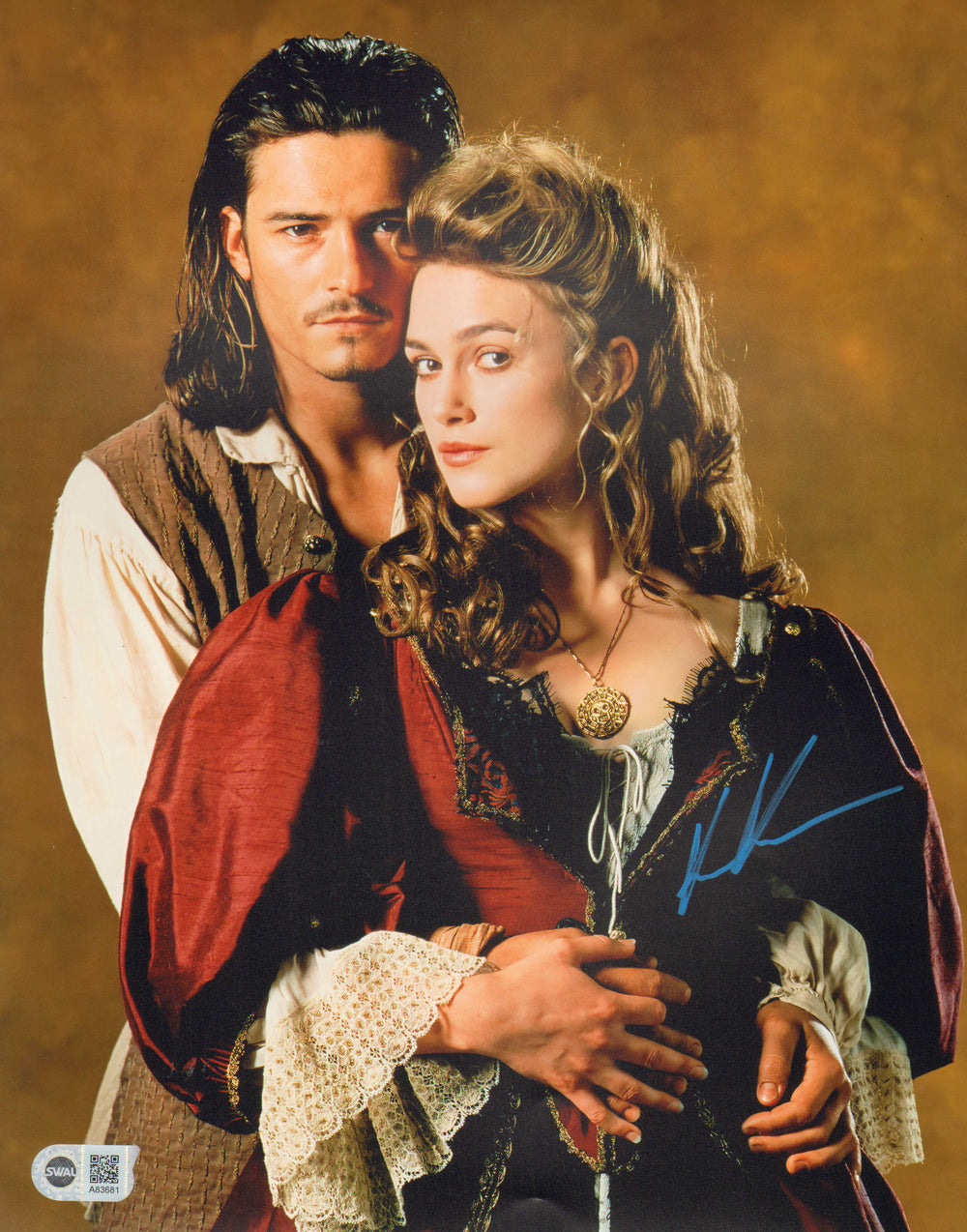Keira Knightley as Elizabeth Swann in Pirates of the Caribbean (SWAU) Signed 11x14 Photo
