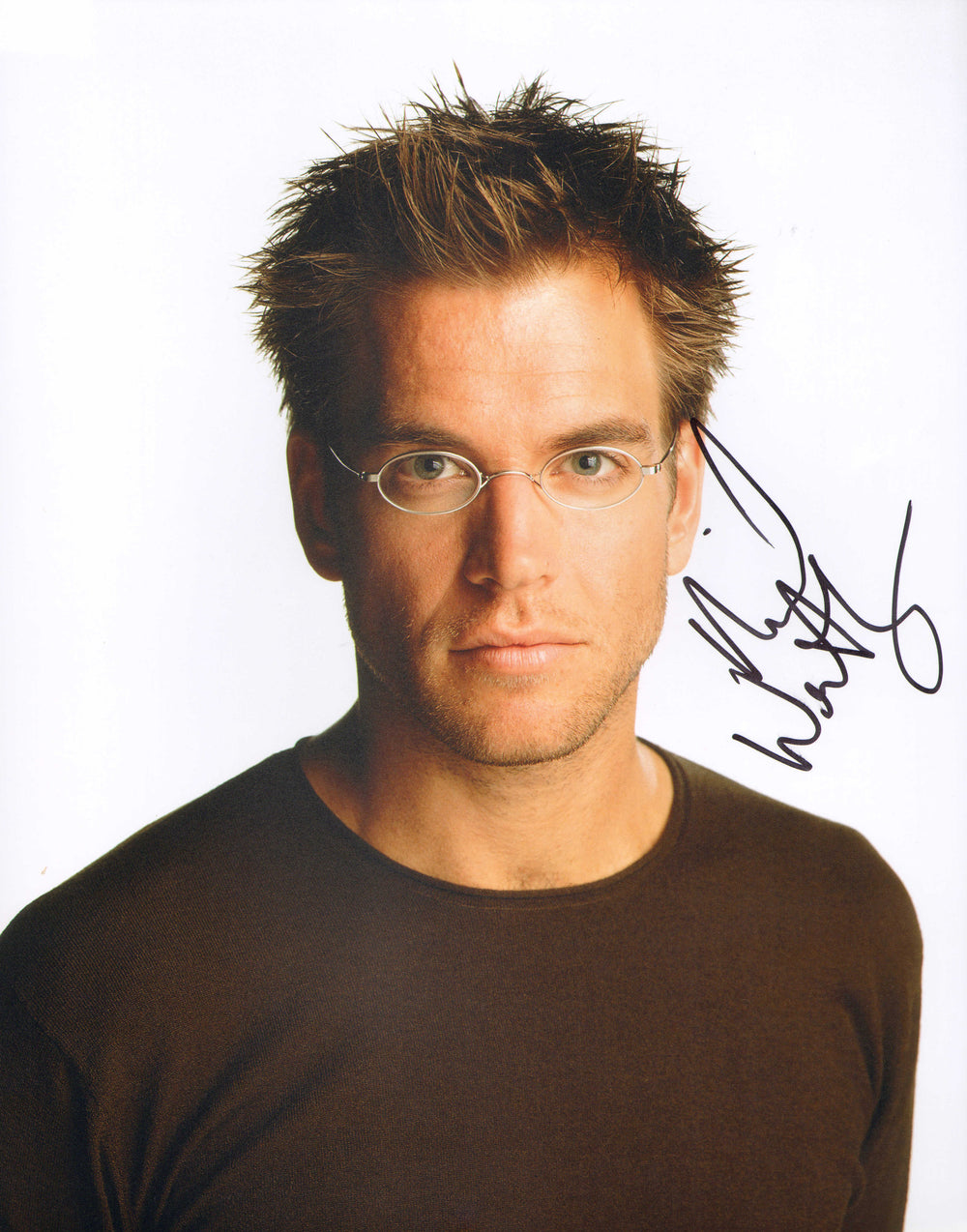 Michael Weatherly as Logan Cale in Dark Angel Signed 11x14 Photo
