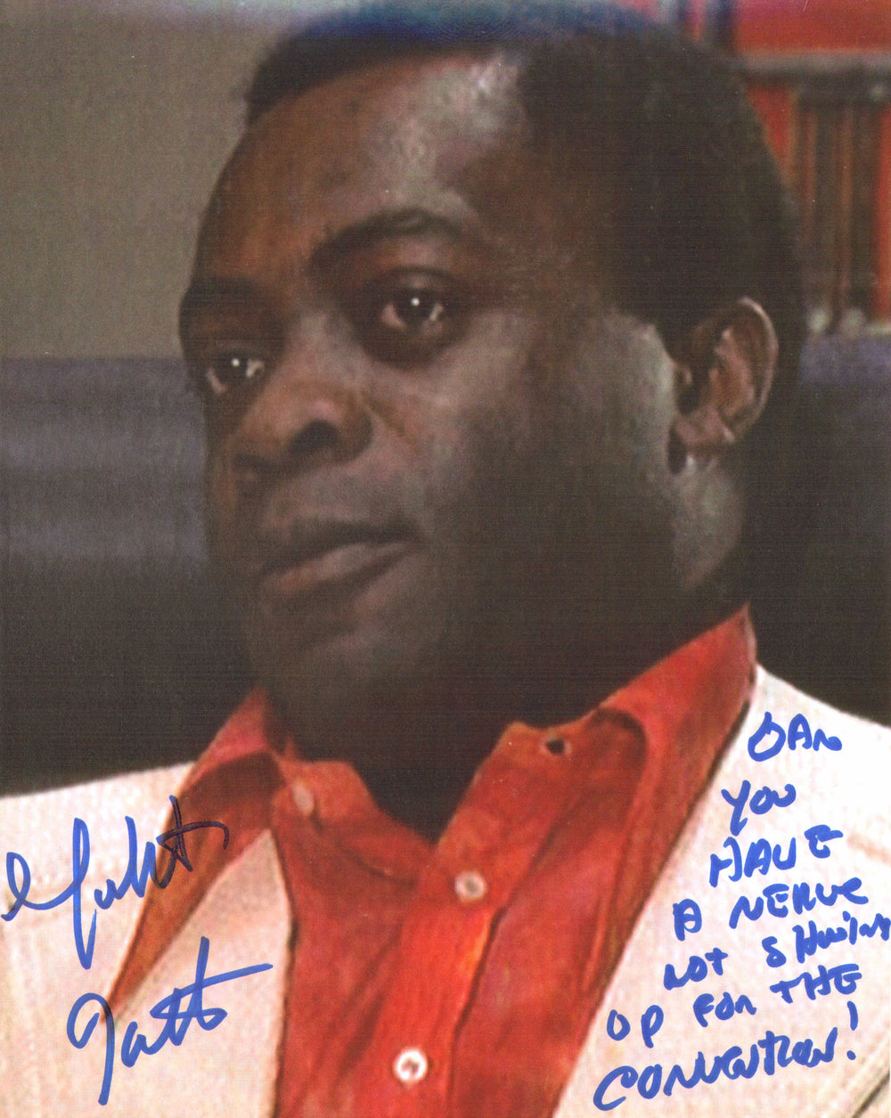 Yaphet Kotto as Mister Big in Live & Let Die Signed 8x10 Photo with Quote