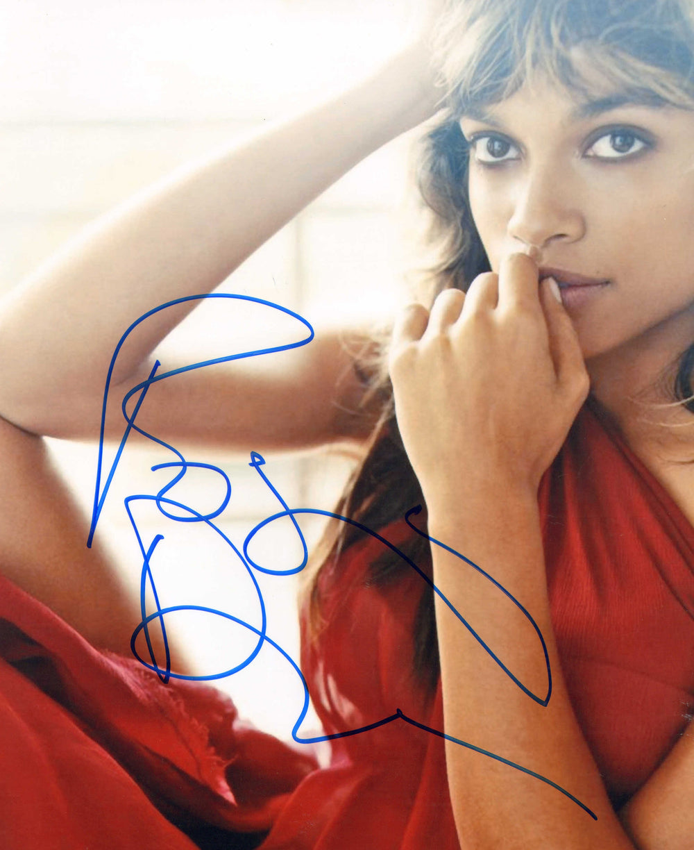 Rosario Dawson from Star Wars: The Mandalorian, Star Wars: Ahshoka, & Sin City Signed 8x10 Photo
