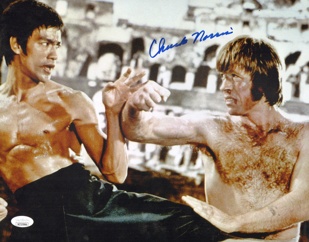 Chuck Norris as Colt in The Way of the Dragon (JSA) Signed 11x14 Photo