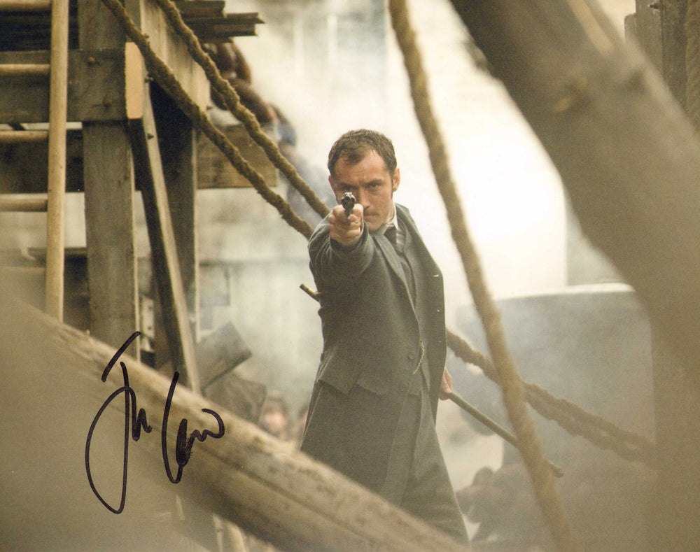 Jude Law as Dr. John Watson in Sherlock Holmes Signed 8x10 Photo