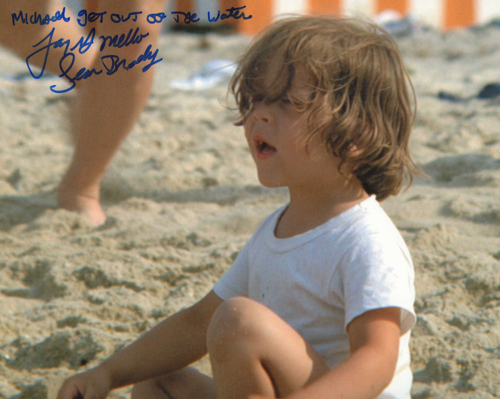 Jay Mello as Sean Brody in Jaws Signed 8x10 Photo with Character Name & Quote