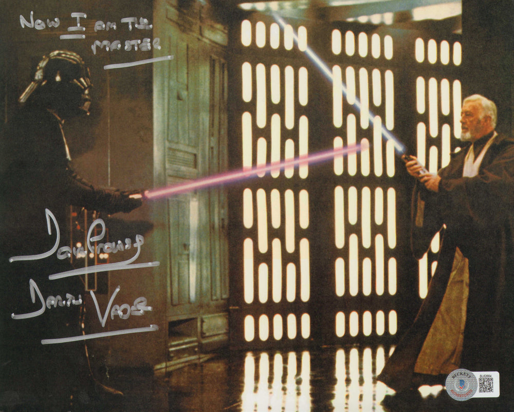 Dave Prowse as Darth Vader in Star Wars: A New Hope (Beckett) Signed 8x10 Photo with Character Name & Quote