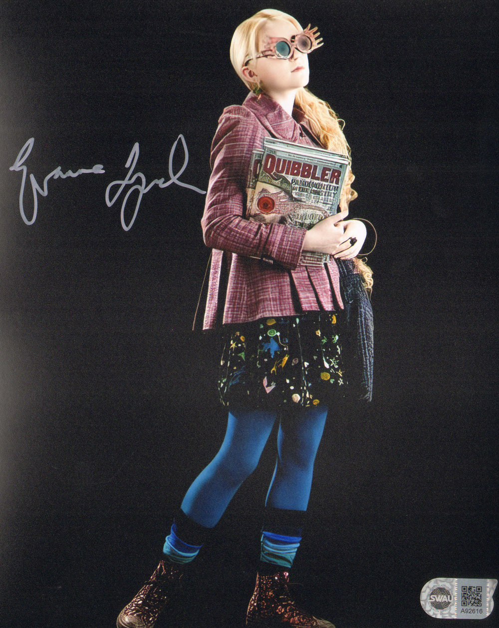 Evanna Lynch as Luna Lovegood in Harry Potter & the Half-Blood Prince (SWAU) Signed 8x10 Photo