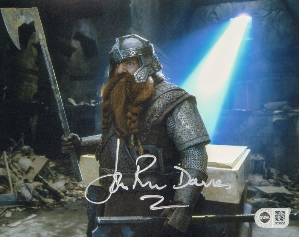 John Rhys-Davies as Gimli in The Lord of the Rings: The Fellowship of the Ring (SWAU) Signed 8x10 Photo