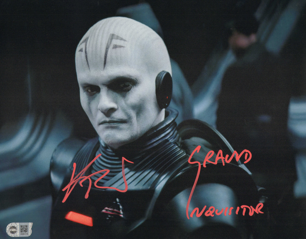 Rupert Friend as the Grand Inquisitor in Star Wars: Obi-Wan Kenobi (SWAU) Signed 11x14 Photo with Character Name