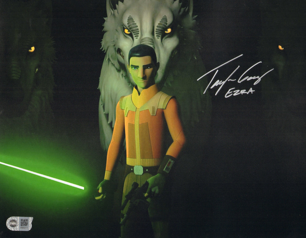 Taylor Gray as Ezra Bridger in Star Wars: Rebels (SWAU) Signed 11x14 Photo with Character Name