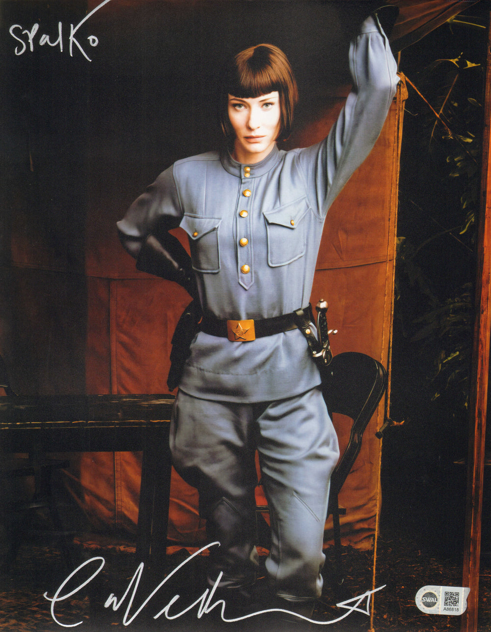 Cate Blanchett as Irina Spalko in Indiana Jones & the Kingdom of the Crystal Skull (SWAU) Signed 11x14 Photo with Character Name