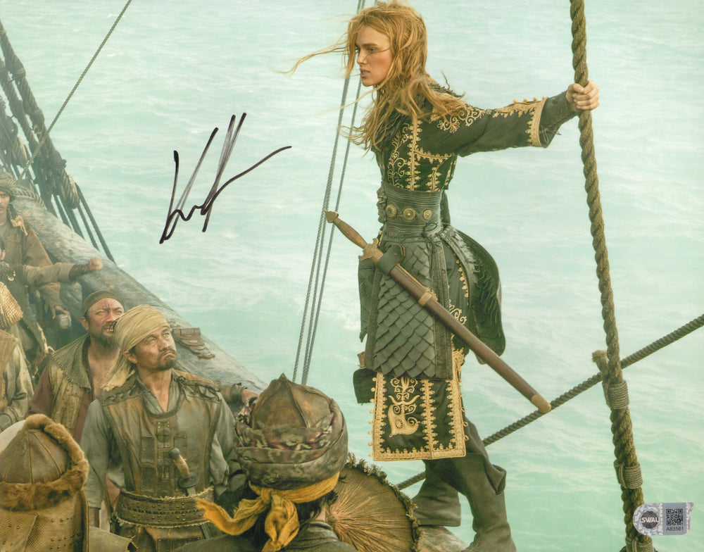 Keira Knightley as Elizabeth Swann in Pirates of the Caribbean: At World's End (SWAU) Signed 11x14 Photo