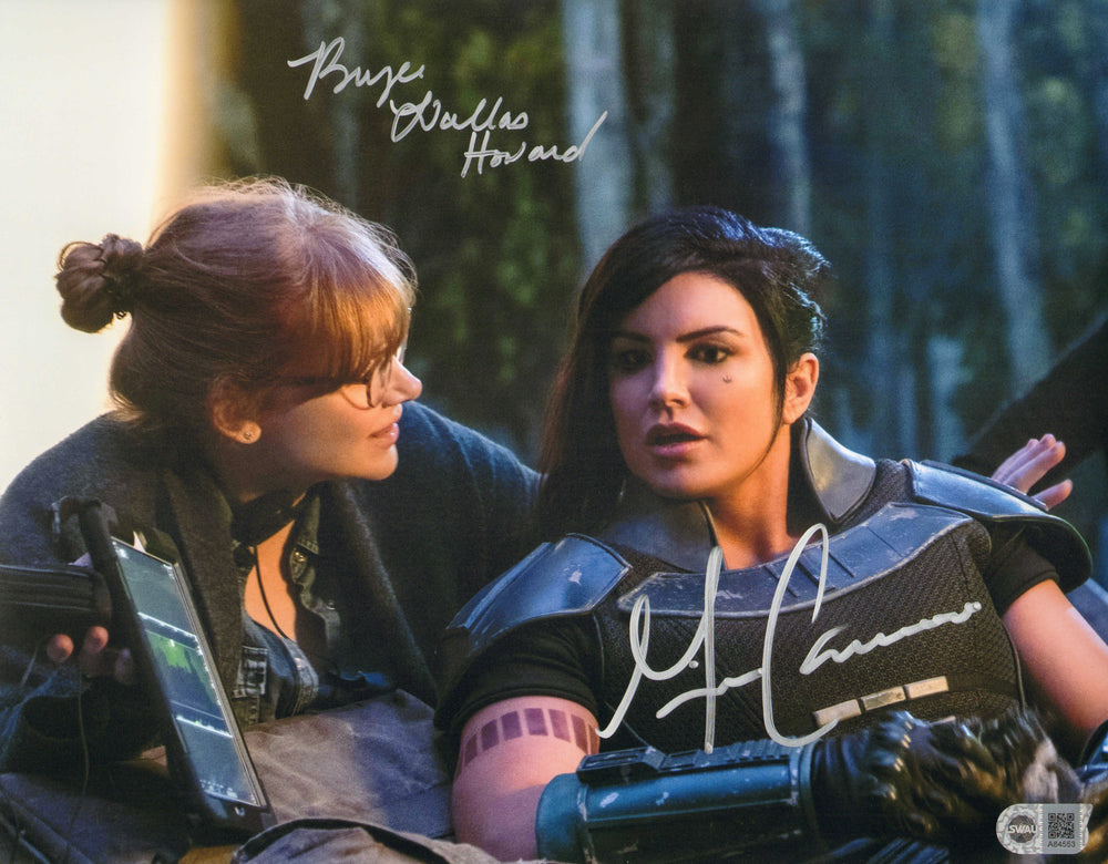 Bryce Dallas Howard as Director & Gina Carano as Cara Dune in Star Wars: The Mandalorian (SWAU) Signed 11x14 Photo