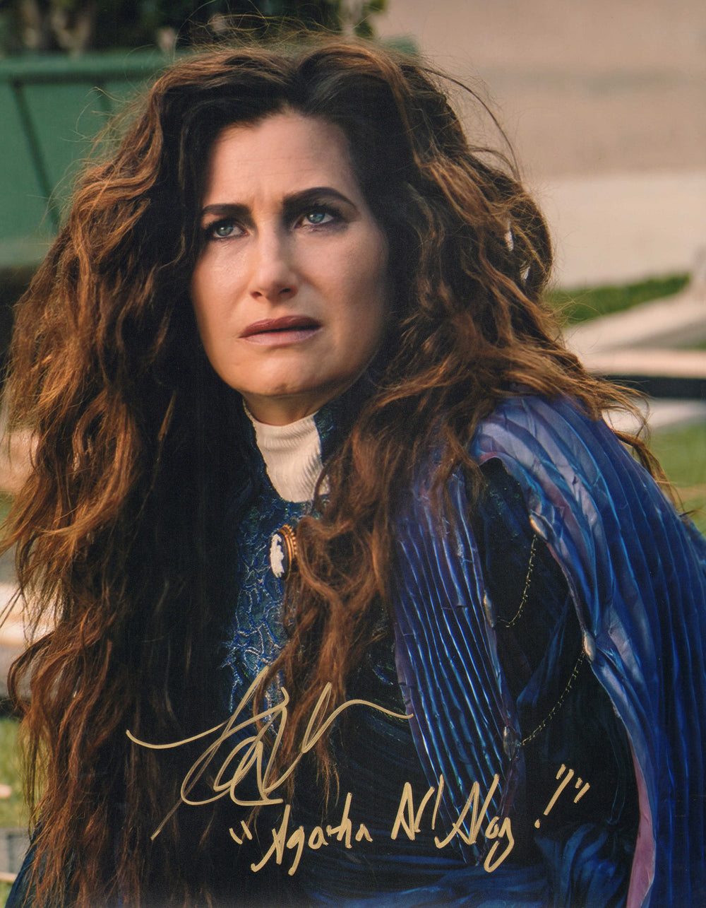 Kathryn Hahn as Agatha Harkness in WandaVision Signed 11x14 Photo with Quote