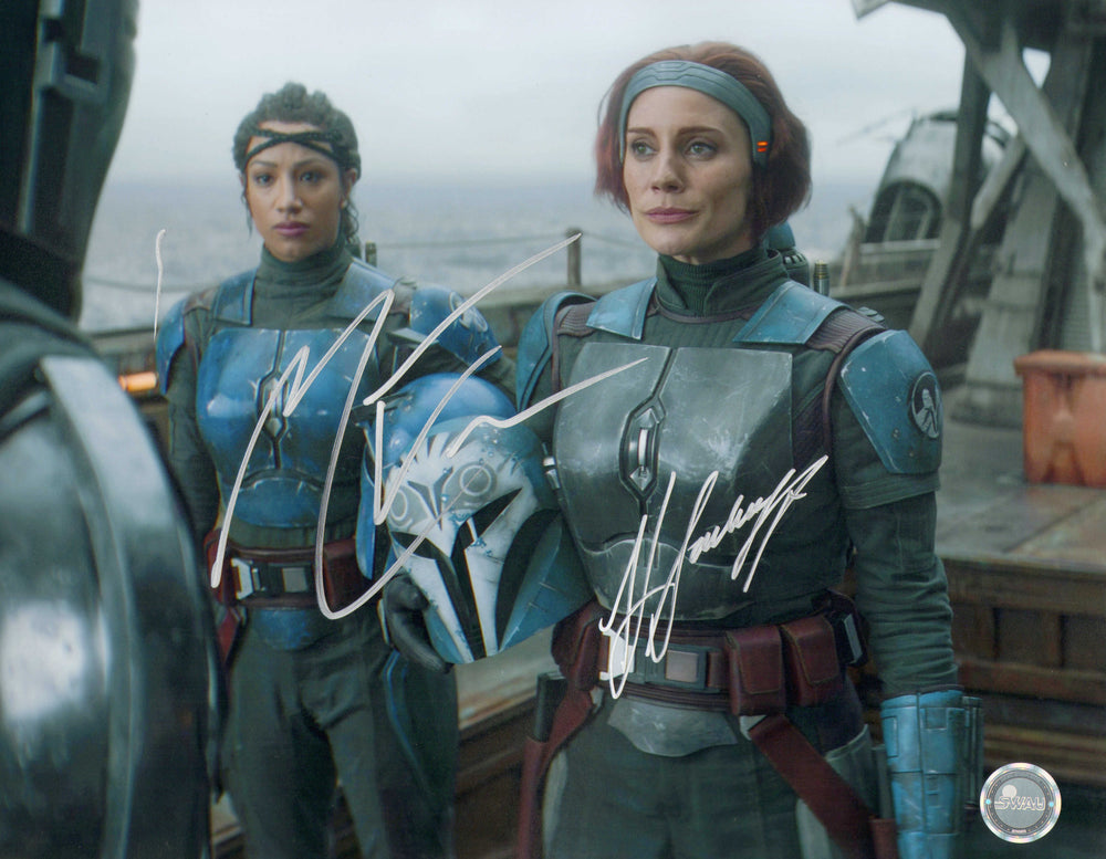 Katee Sackhoff as Bo-Katan & Mercedes Varnado as Koska Reeves in Star Wars: The Mandalorian (SWAU) Signed 11x14 Photo