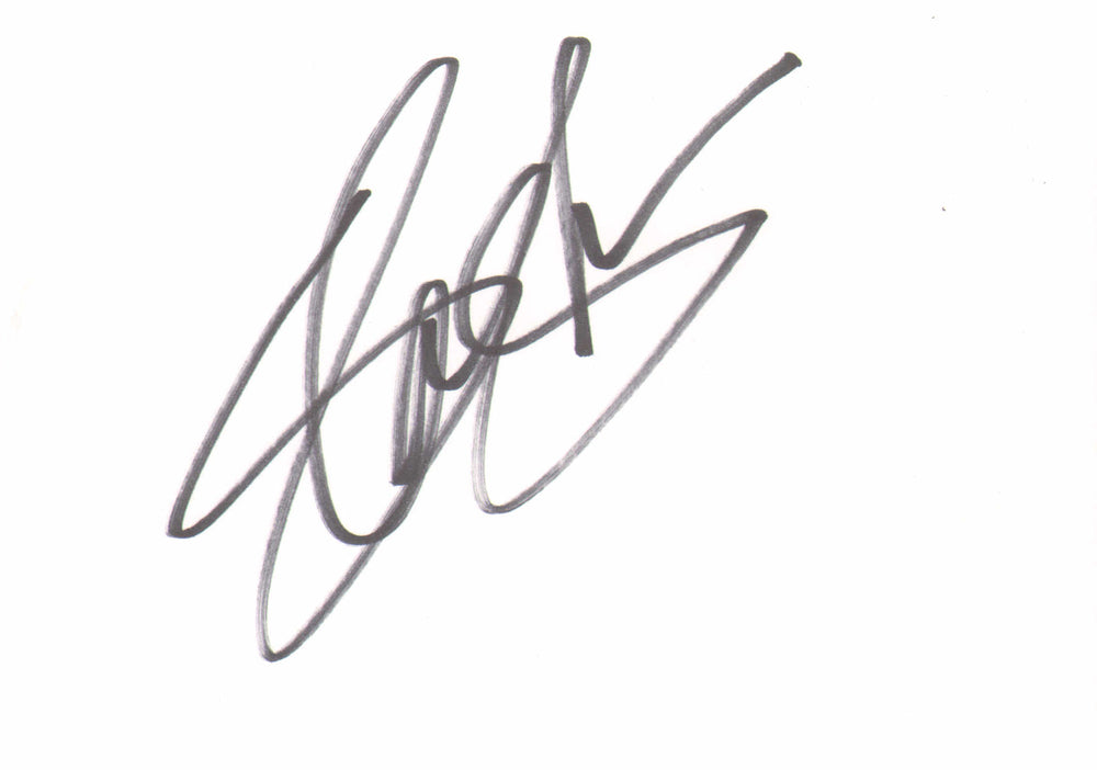 Slash Lead Guitarist of Guns N' Roses & Velvet Revolver (SWAU) Signed 4x6 Index Card