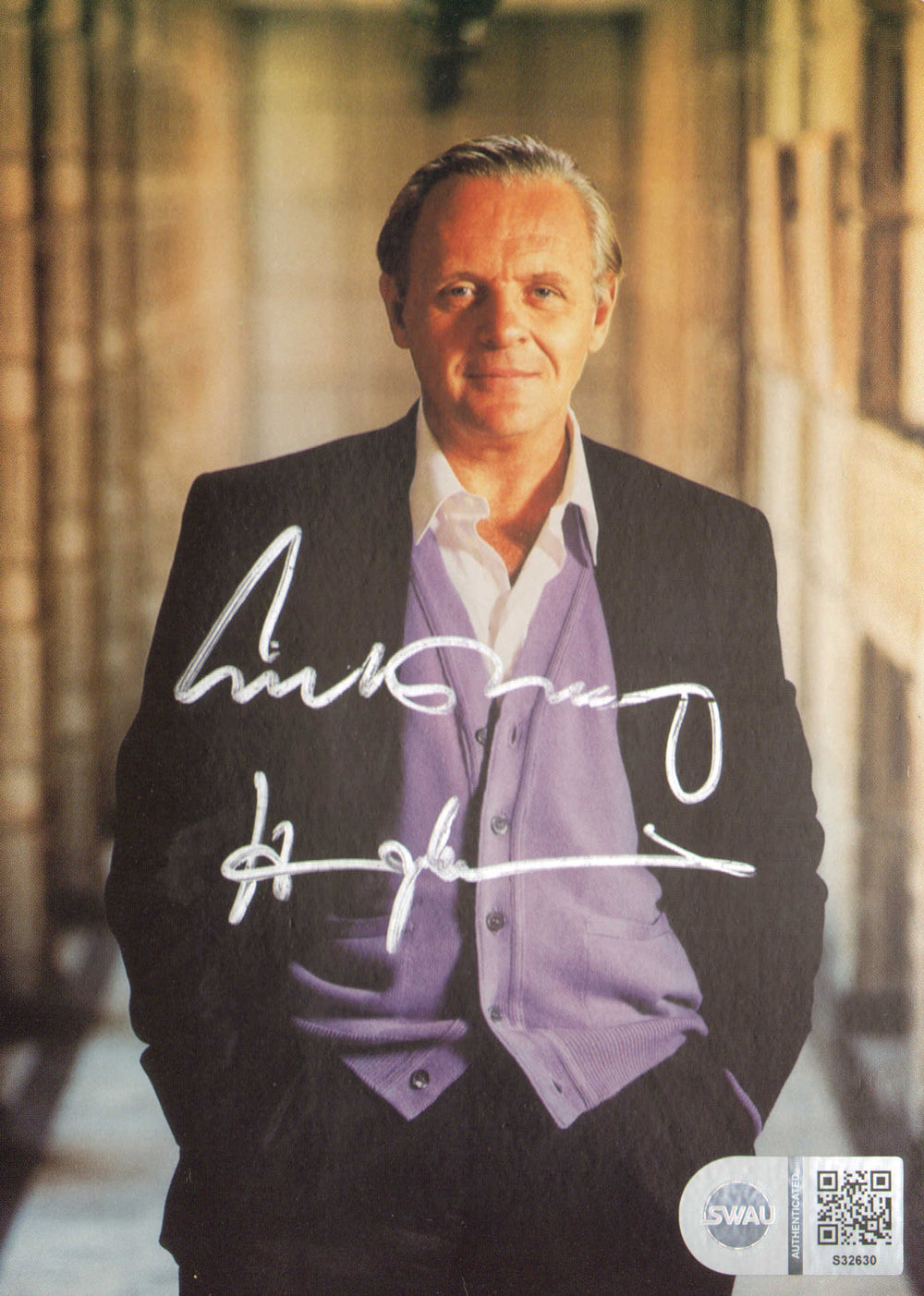 Anthony Hopkins from The Father, Meet Joe Black, Thor, & The Silence of the Lambs (SWAU) Signed 5x7 Photo