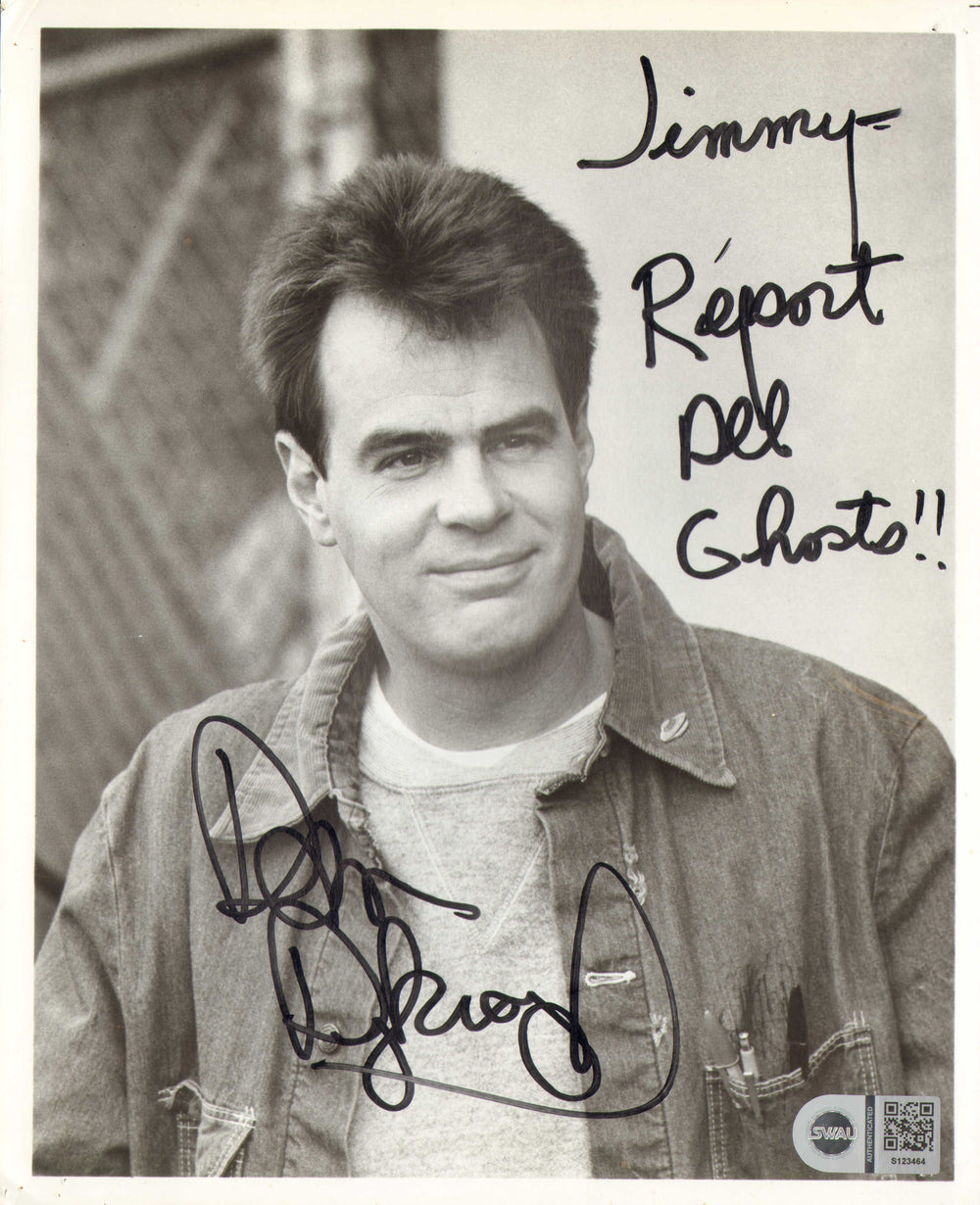 Dan Aykroyd as Dr. Raymond Stantz in Ghostbusters (SWAU) Signed 8x10 Photo with Quote