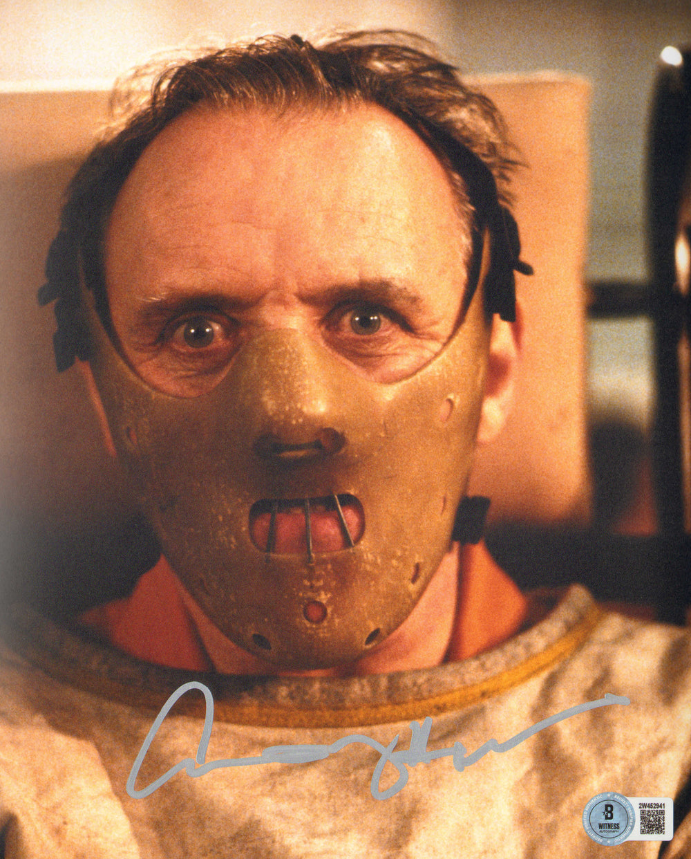 Anthony Hopkins as Hannibal Lecter in The Silence of the Lambs (Beckett) Signed 8x10 Photo