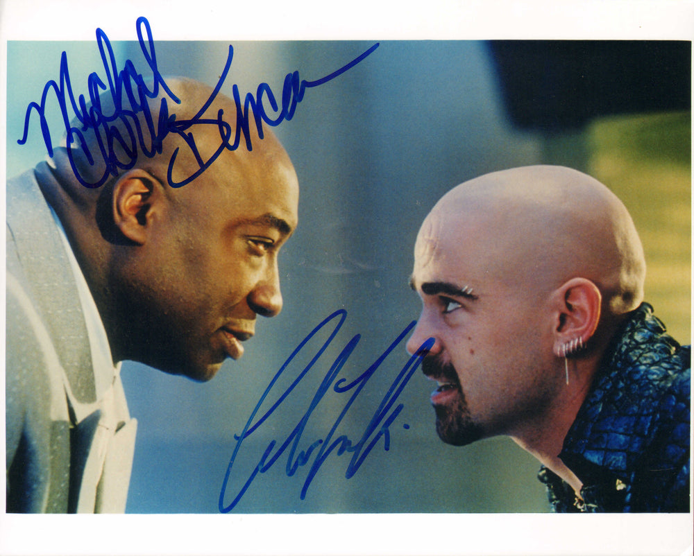 Michael Clarke Duncan as Kingpin & Colin Farrell as Bullseye in Daredevil Signed 8x10 Photo