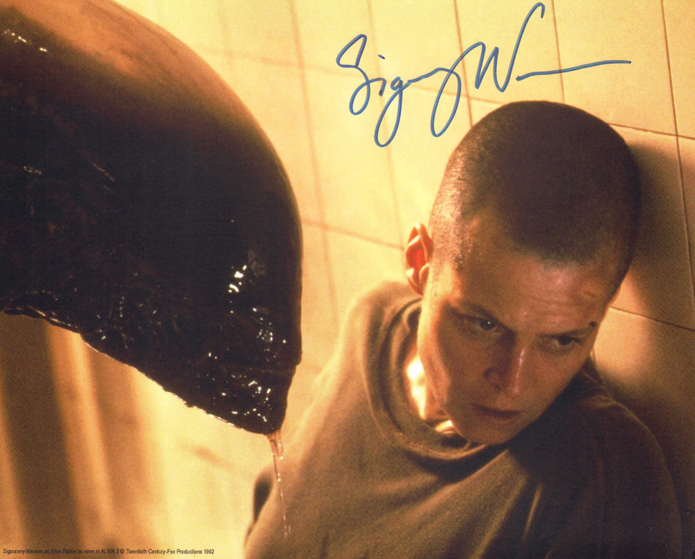 Sigourney Weaver as Ripley in Alien 3 (Coolwaters) Signed 8x10 Photo