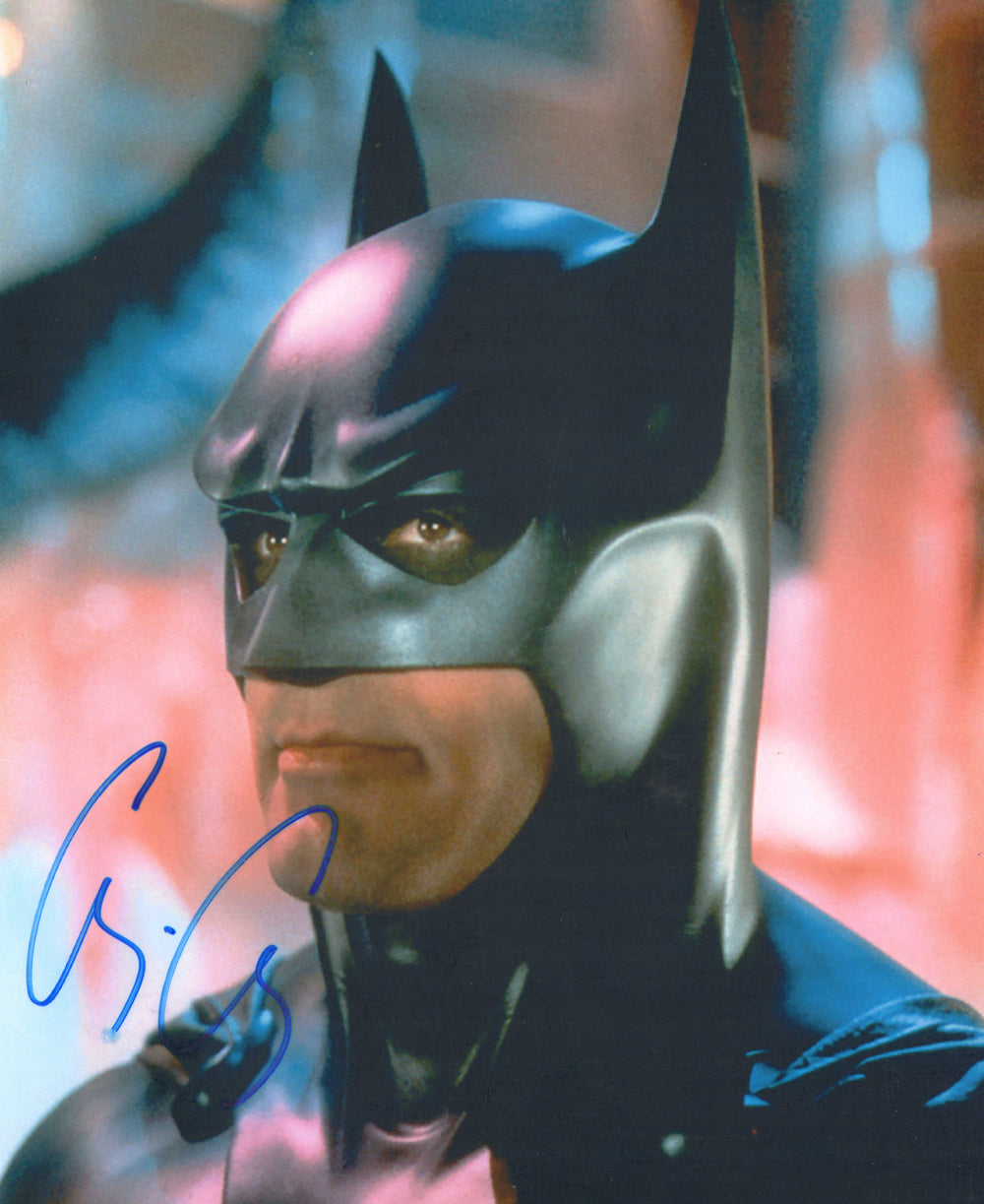 George Clooney as Batman in Batman & Robin Signed 8x10 Photo