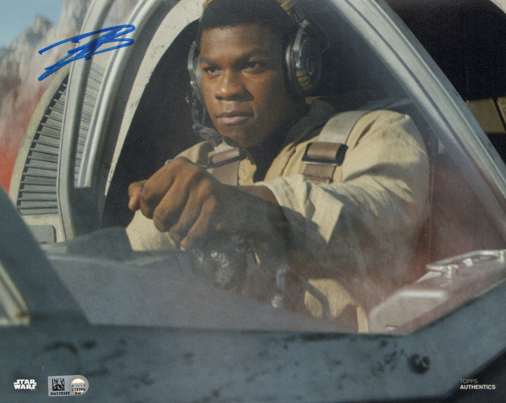 John Boyega as Finn in Star Wars: The Last Jedi (Topps Star Wars Authentics) Signed 8x10 Photo