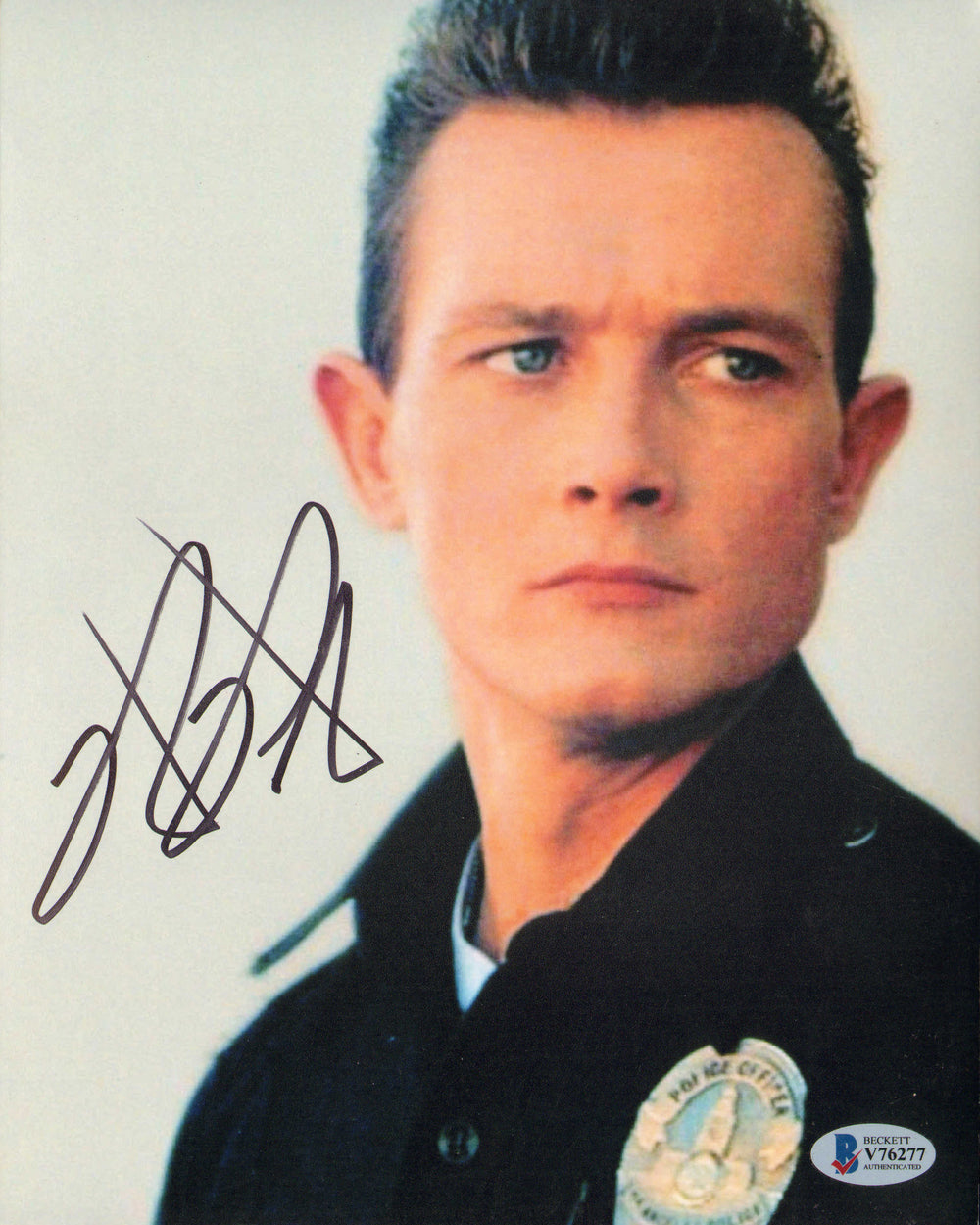 Robert Patrick as the T-1000 in Terminator 2: Judgement Day (Beckett) Signed 8x10 Photo