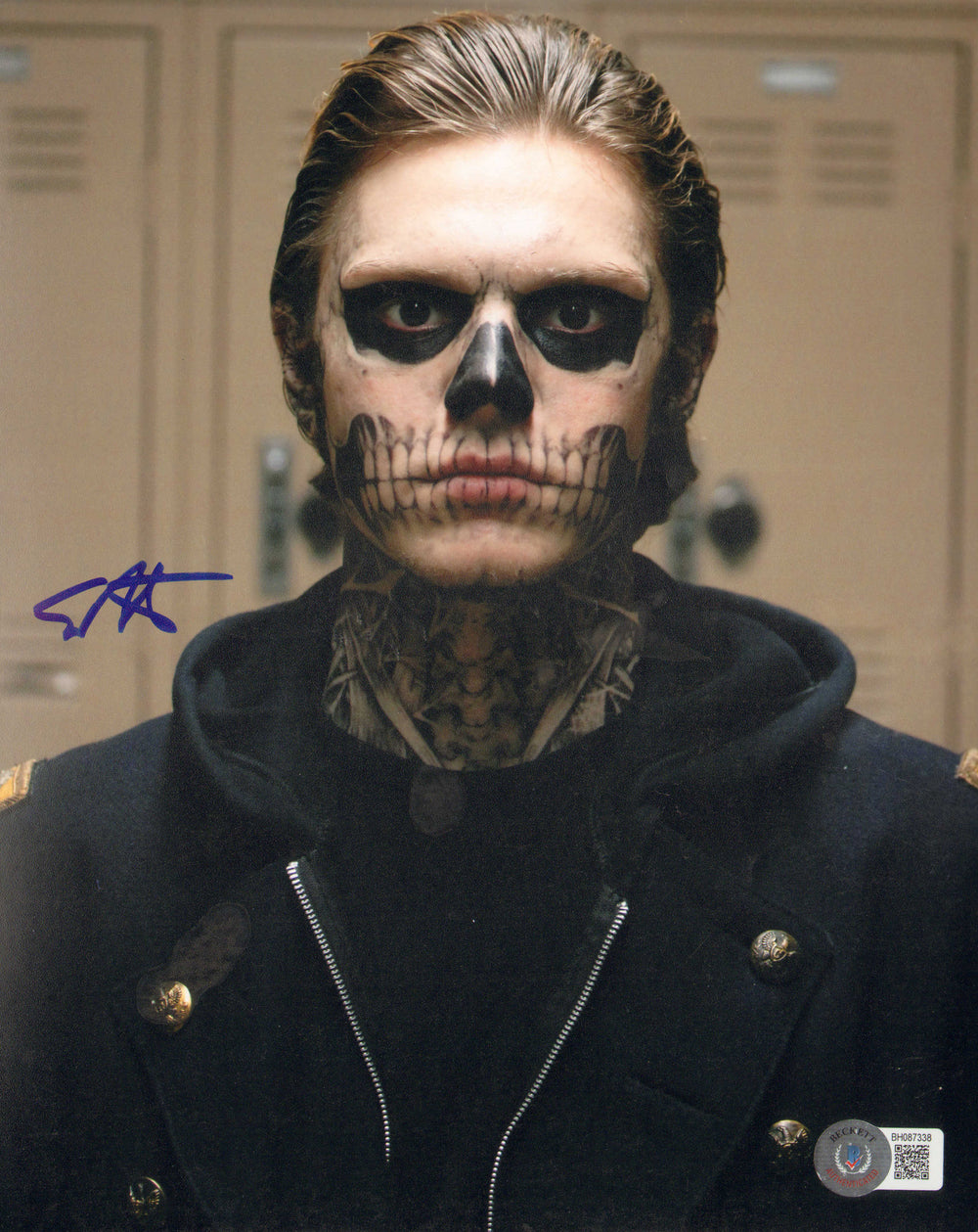 Evan Peters as Tate Langdon in American Horror Story (Beckett) Signed 8x10 Photo