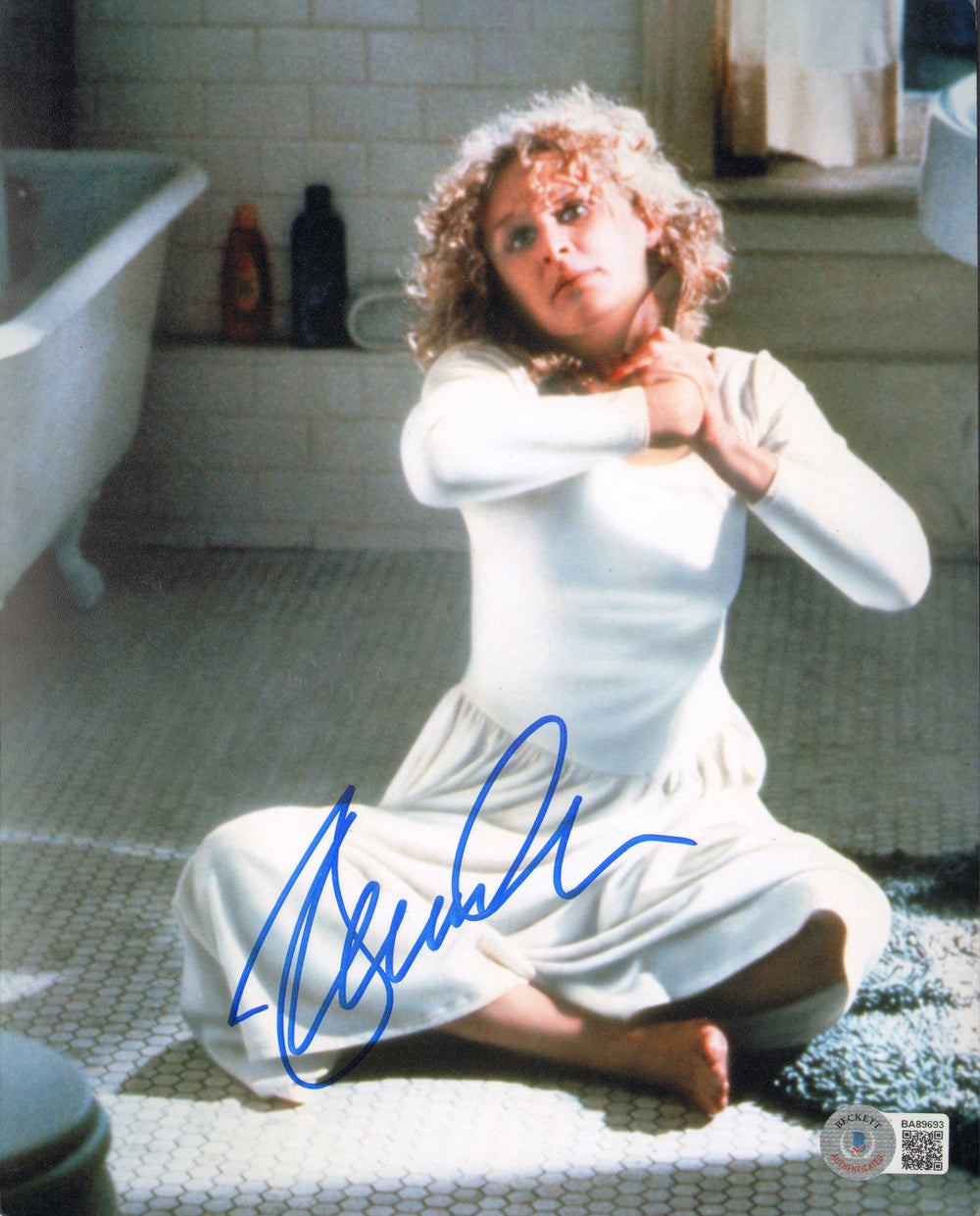 Glenn Close as Alex Forrest in Fatal Attraction (Beckett) Signed 8x10 Photo