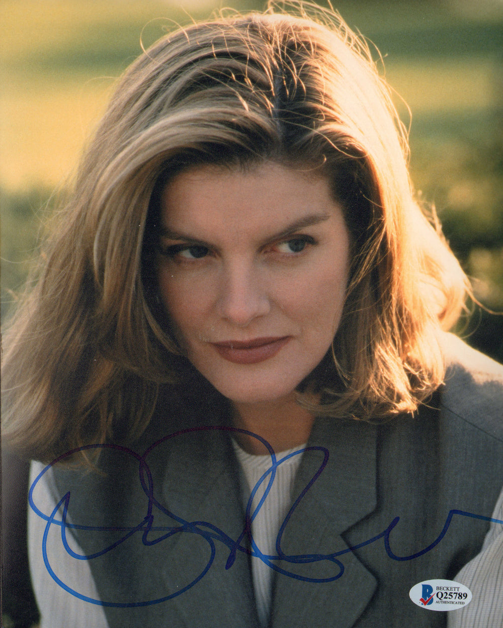 Rene Russo as Lilly Raines in In the Line of Fire (Beckett) Signed 8x10 Photo
