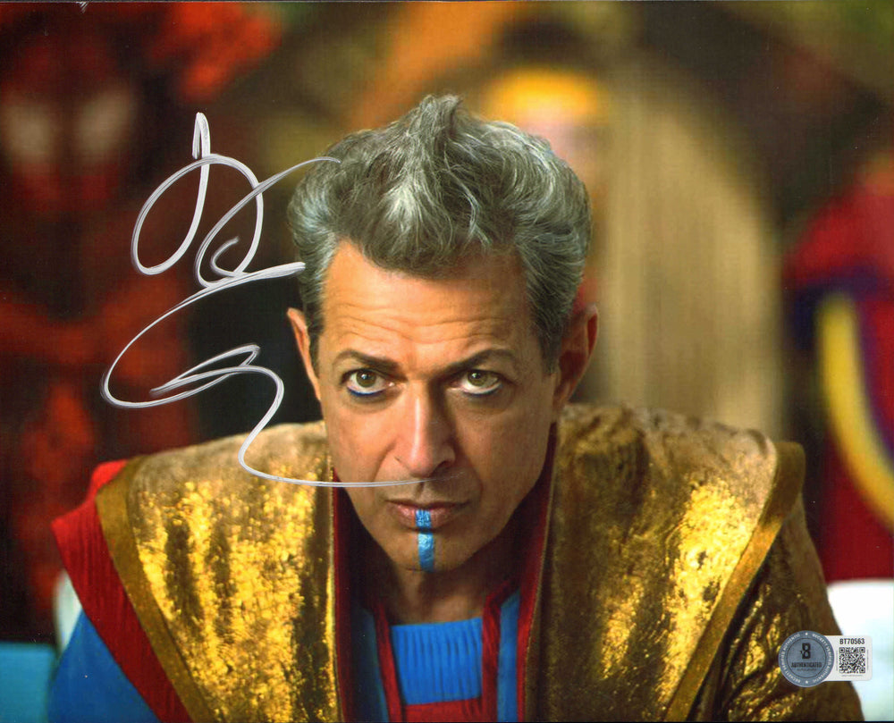 Jeff Goldblum as Grandmaster in Thor: Ragnarok (Beckett) Signed 8x10 Photo
