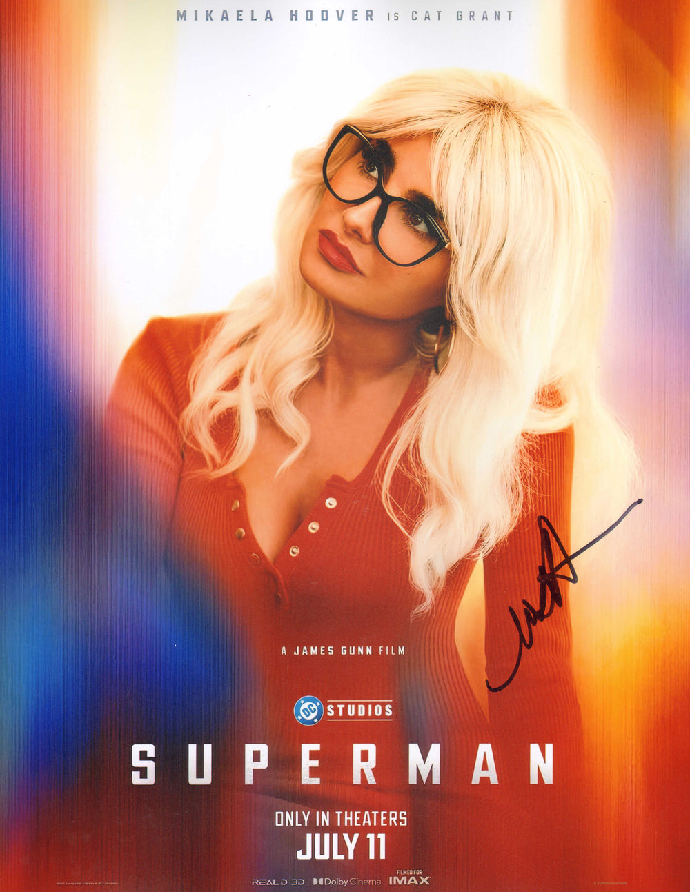 Mikaela Hoover as Cat Grant in Superman Signed 11x14 Photo