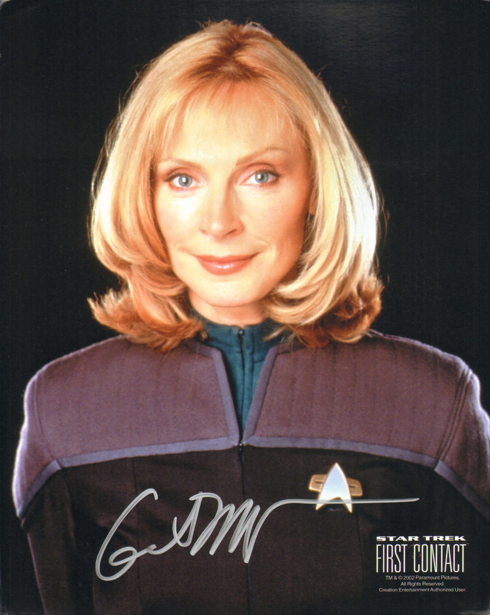 Gates McFadden as Dr. Beverly Crusher in Star Trek: First Contact (Official Pix) Signed 8x10 Photo
