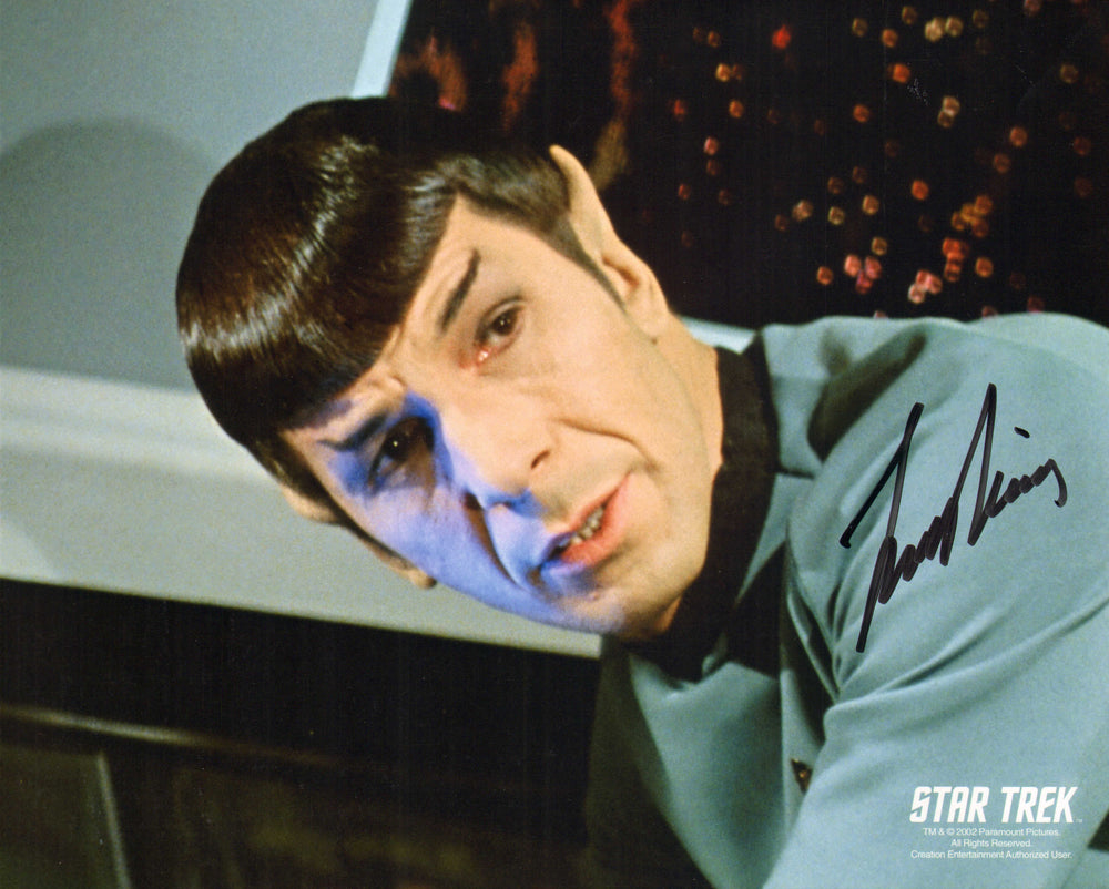 Leonard Nimoy as Spock in Star Trek: The Original Series Signed 8x10 Photo