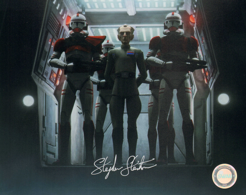 Stephen Stanton as Grand Moff Tarkin in Star Wars: The Bad Batch (SWAU) Signed 8x10 Photo